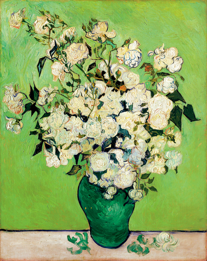  文森特·威廉·梵高  Vincent Willen Van Gogh ——白色玫瑰